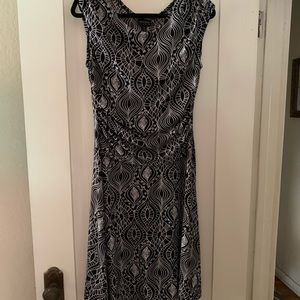 Dress with gathering at waist.  Very flattering